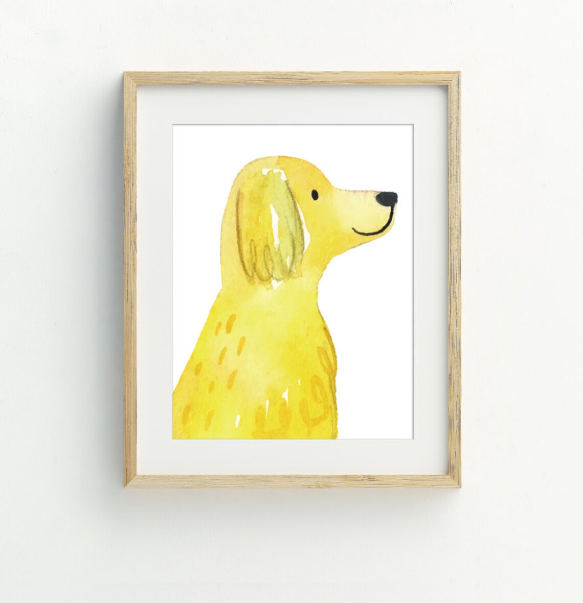 Golden Retriever Minimalist Dog Art Print - Image 2