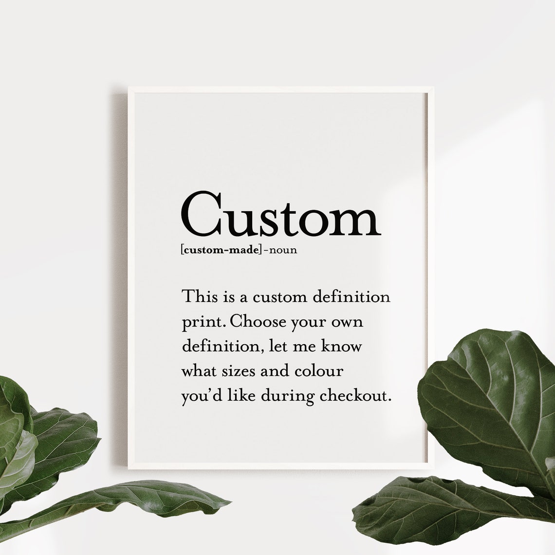 Definition Wall Art Custom Print Personalized New Home Gifts Custom Definition Printable Wall Art