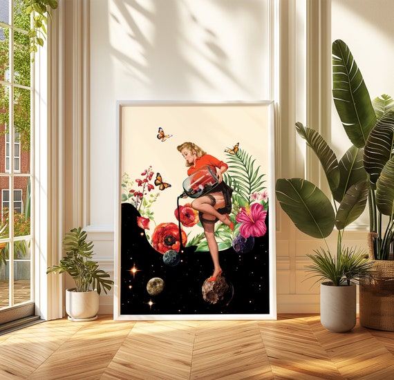 Worldcraft Psychedelic Cosmic Flower Art Print