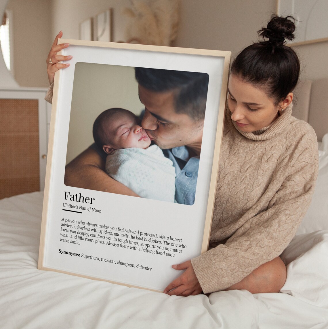 Dad Definition Picture Collage, Birthday Gift - Image 4