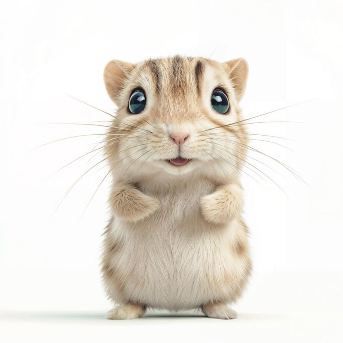 Adorable Baby Gerbil with Big Eyes Cute Kids Nursery Room Poster