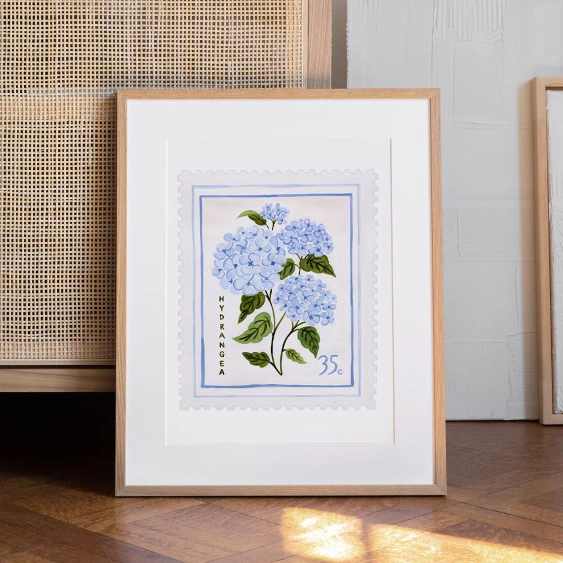 Hydrangea Vintage Floral Art Print, Botanical Poster - Image 3