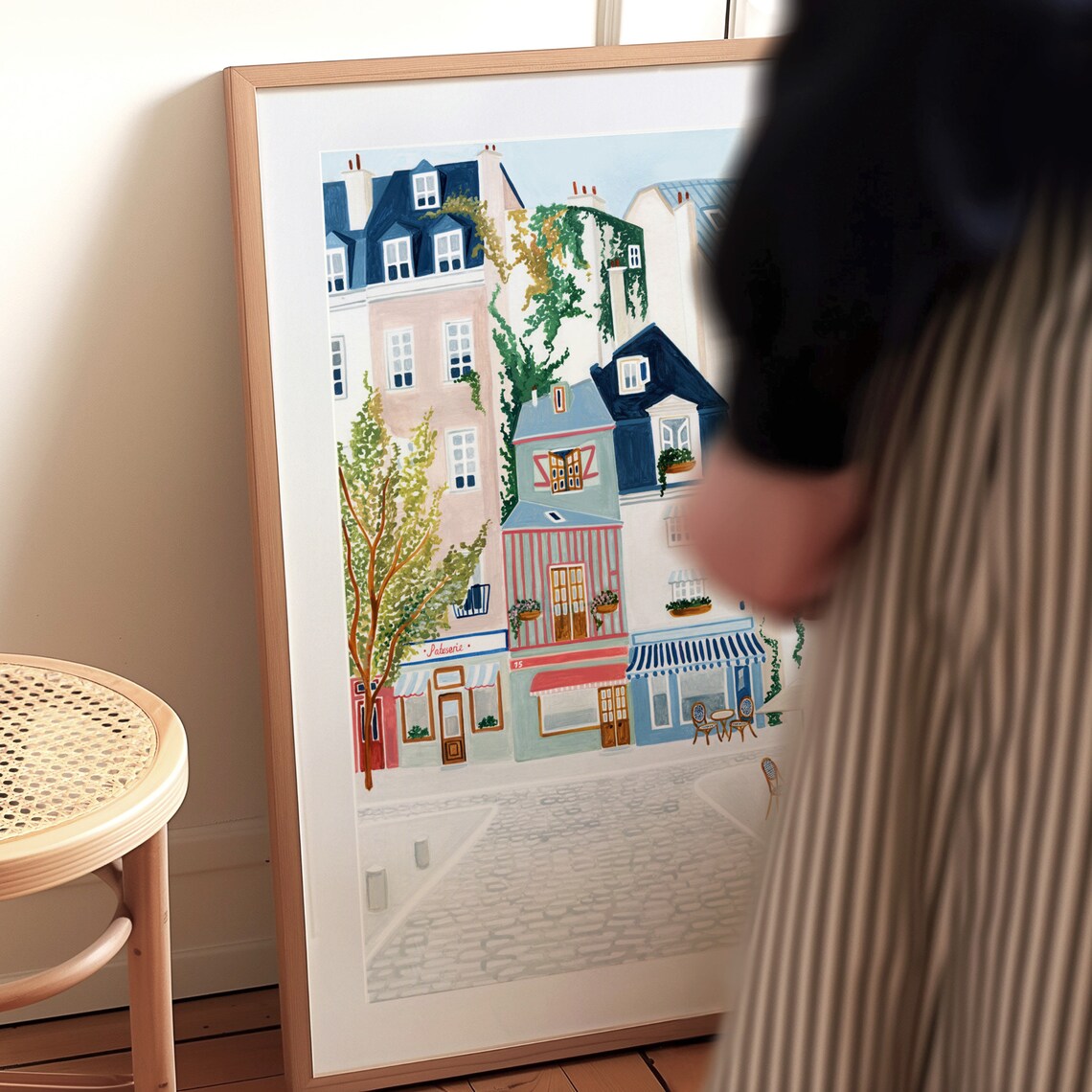 Paris Latin Quarter Travel Poster, Paris Decor - Image 2