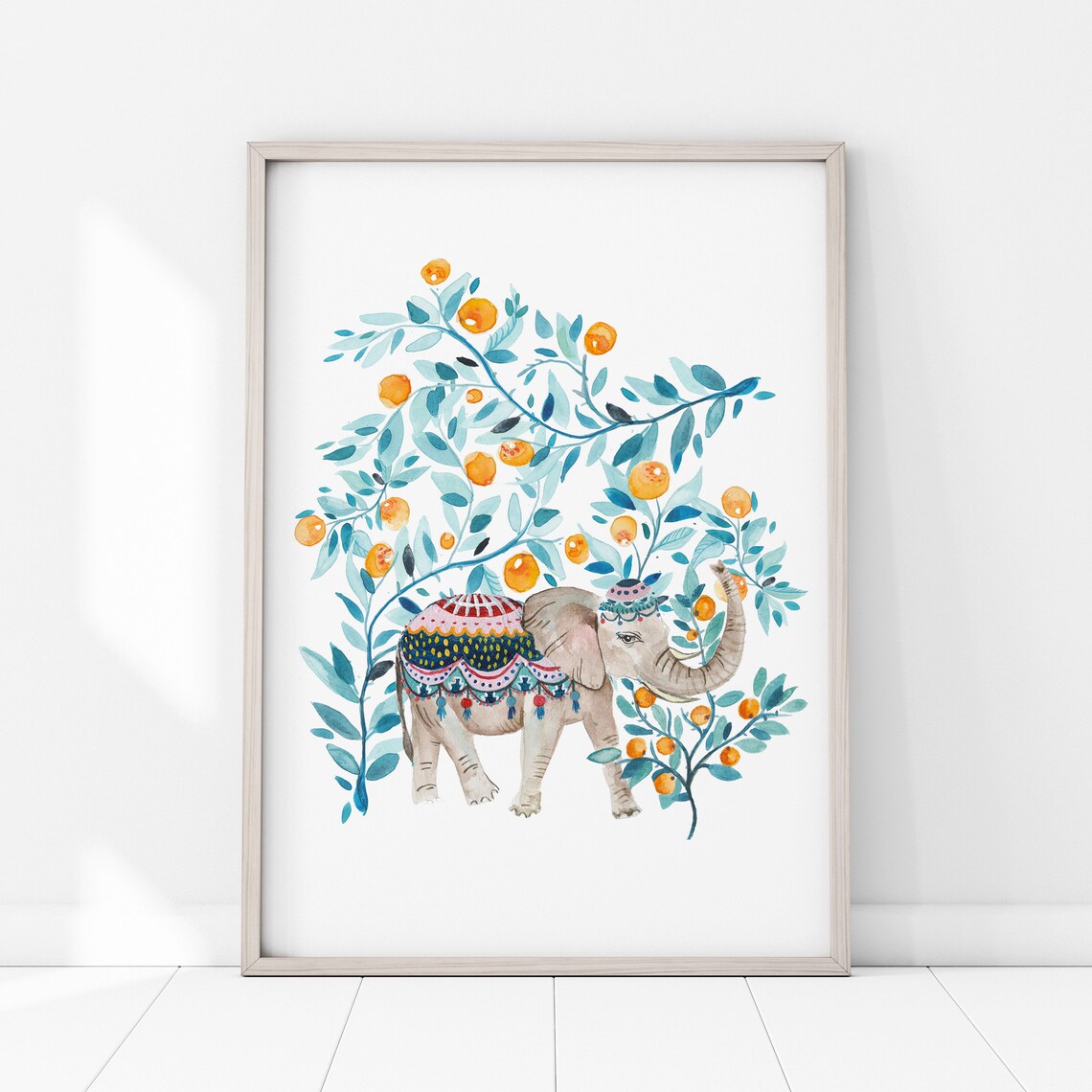 Elephant Nursery Wall Art, Boho Baby Decor - Image 4