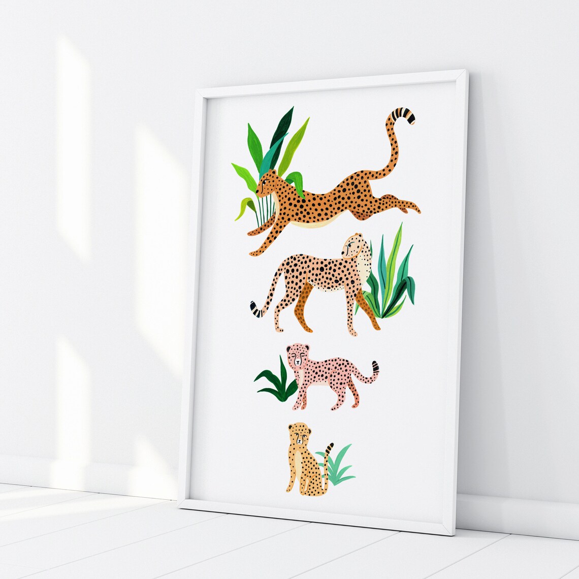 Cheetah Print Big Cats Nursery Art Print - Image 2