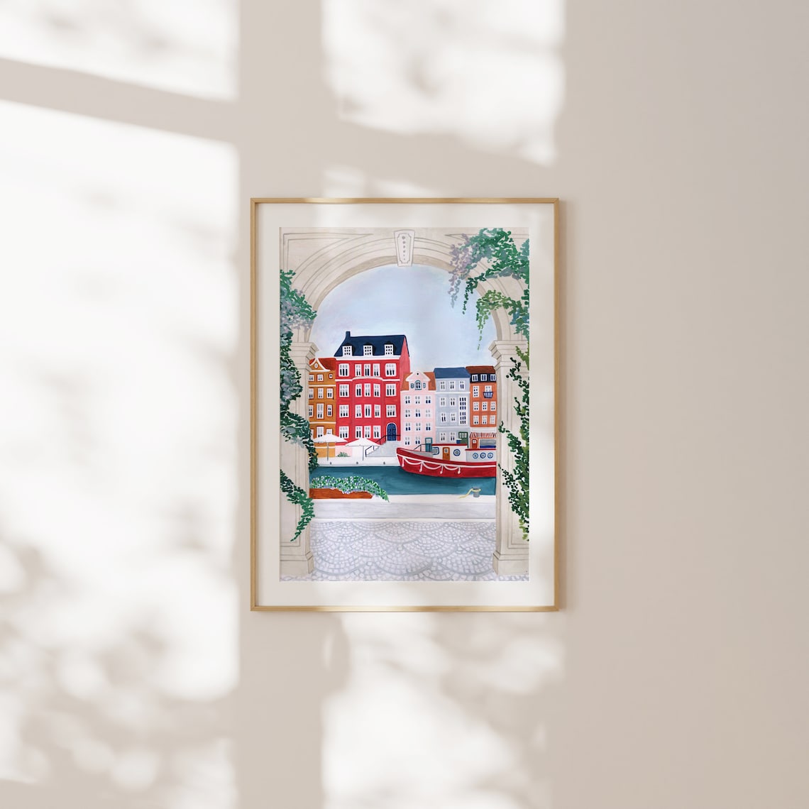 Copenhagen Travel Poster, Scandinavian Wall Art - Image 3