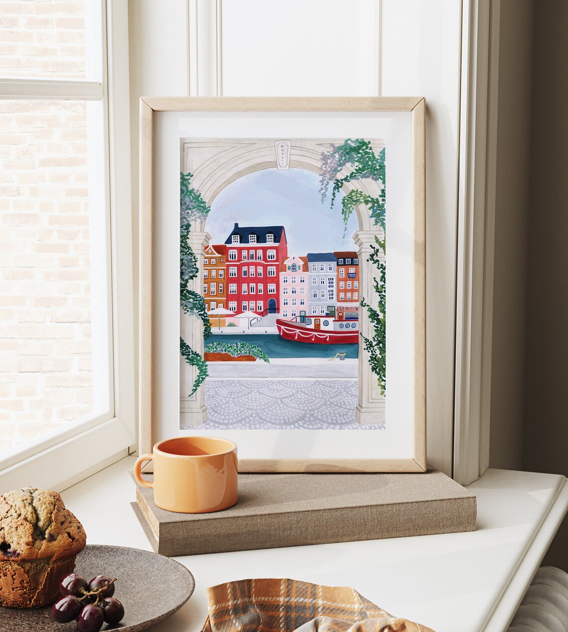 Copenhagen Travel Poster, Scandinavian Wall Art - Image 4