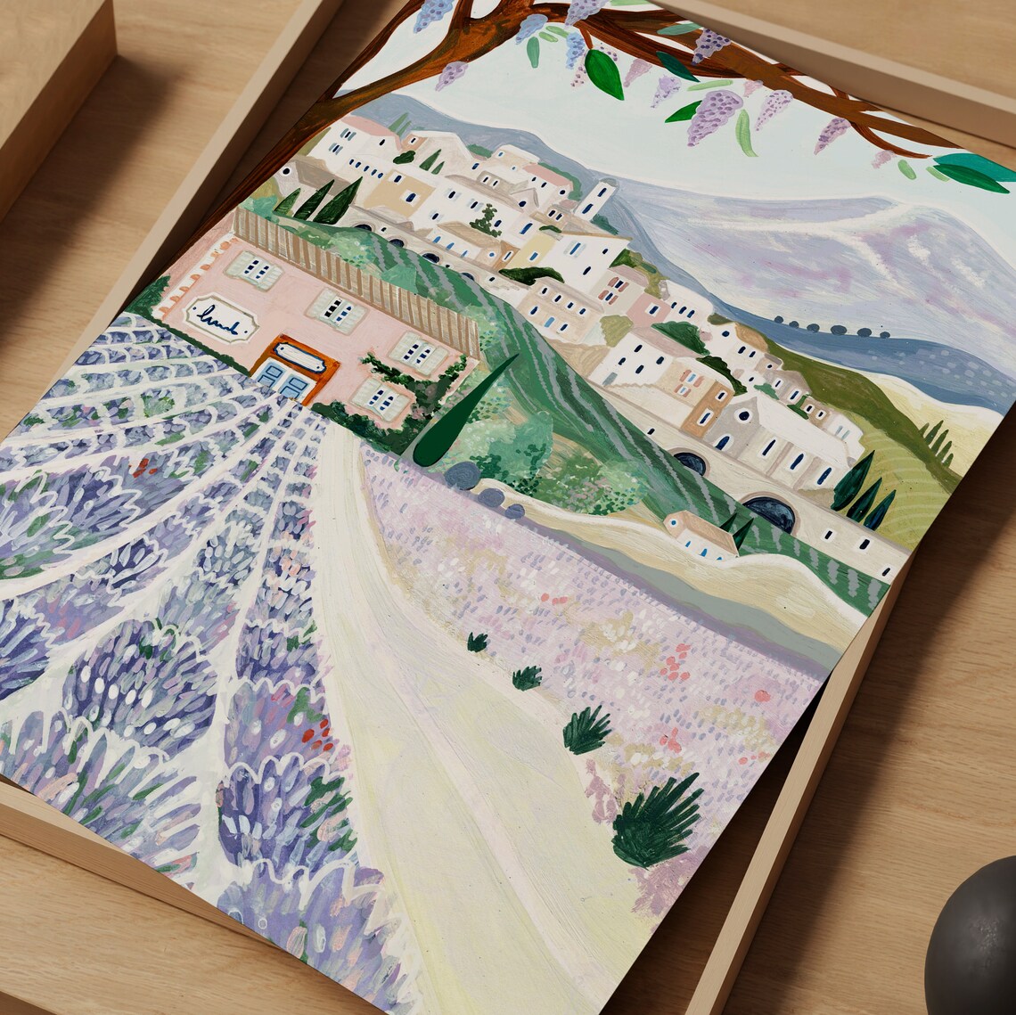 Provence Travel Poster, Lavender Fields, France - Image 3
