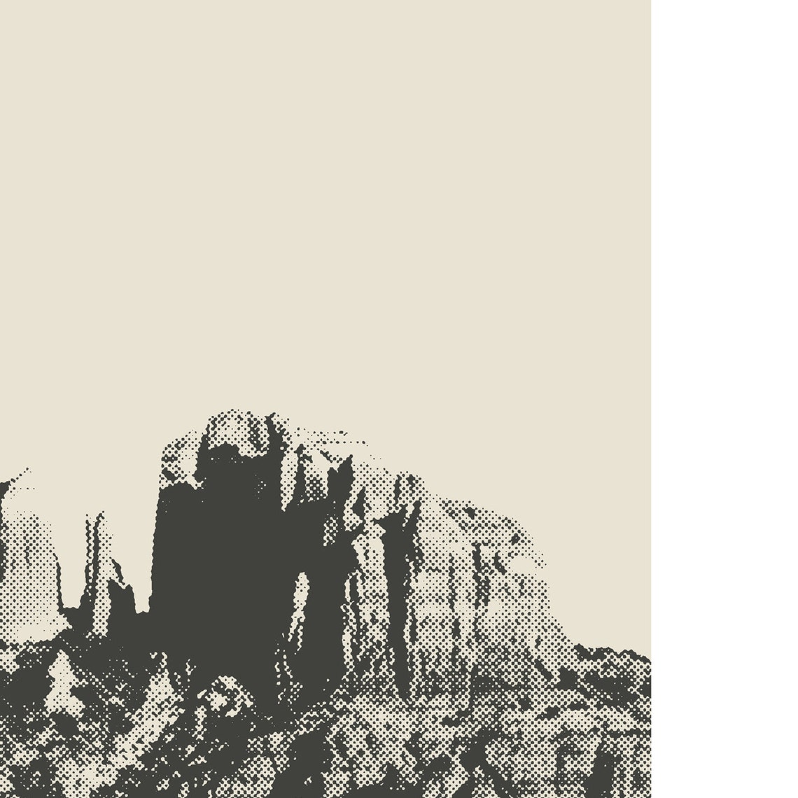 Sedona Cathedral Rock Minimalist Travel Poster - Image 2