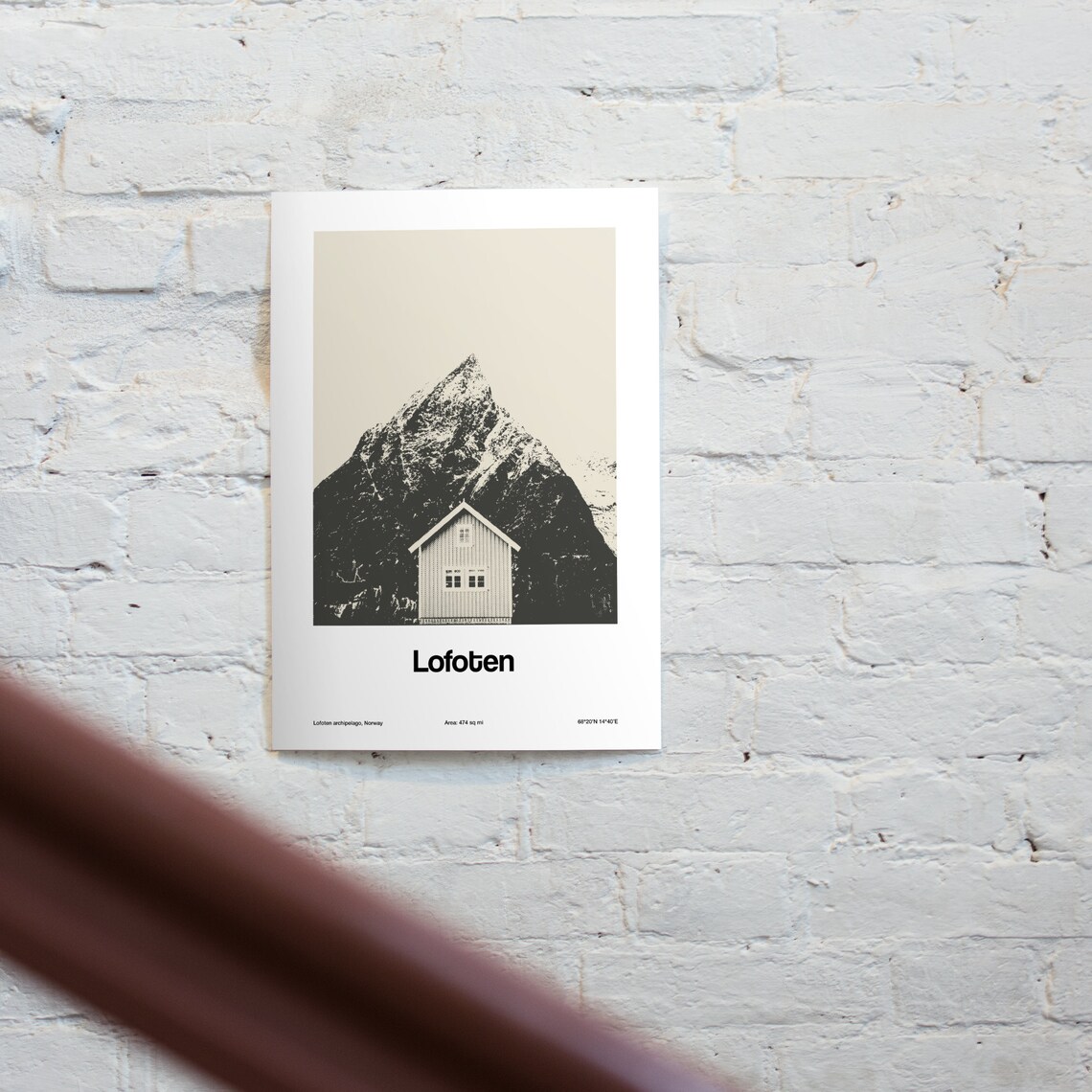 Lofoten Norway Travel Poster, Minimalist Nordland - Image 2