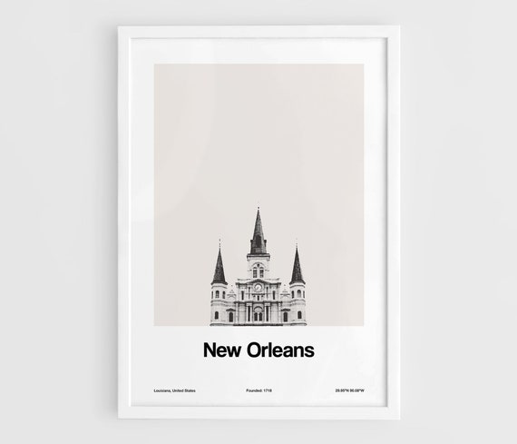 New Orleans Louisiana Print, Jackson Square Poster