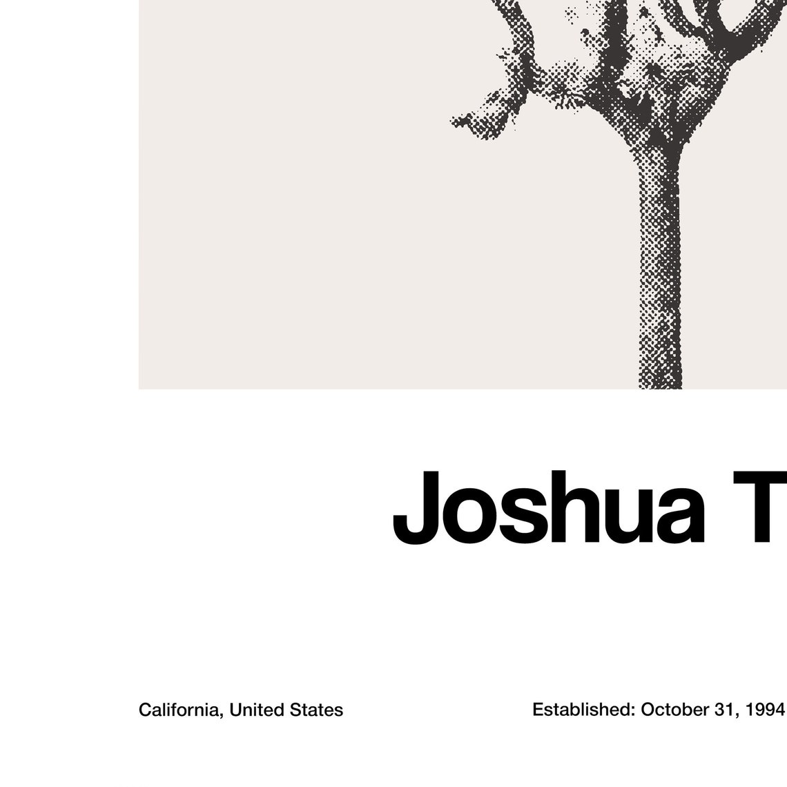 Joshua Tree National Park Travel Poster, Minimalist - Image 3