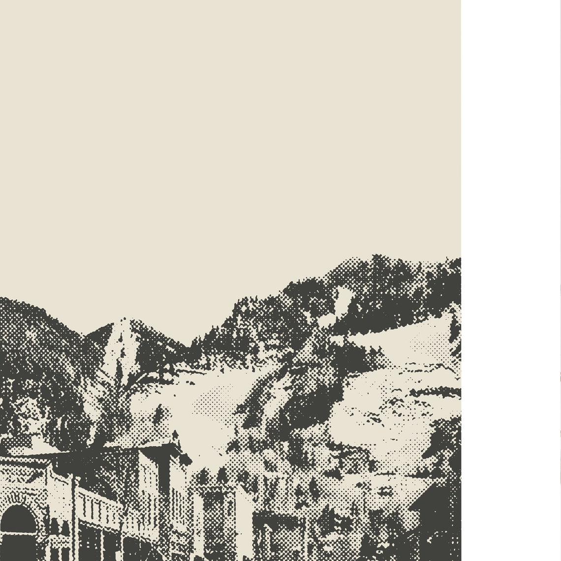 Aspen Colorado Poster Print, Minimalist Winter Village - Image 2