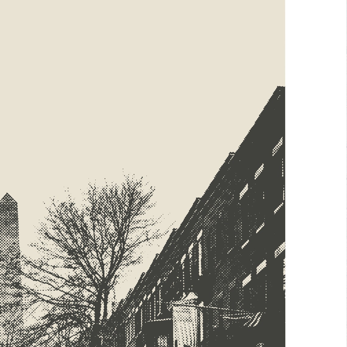 Charlestown Boston Minimalist Art Print, Bunker Hill - Image 3