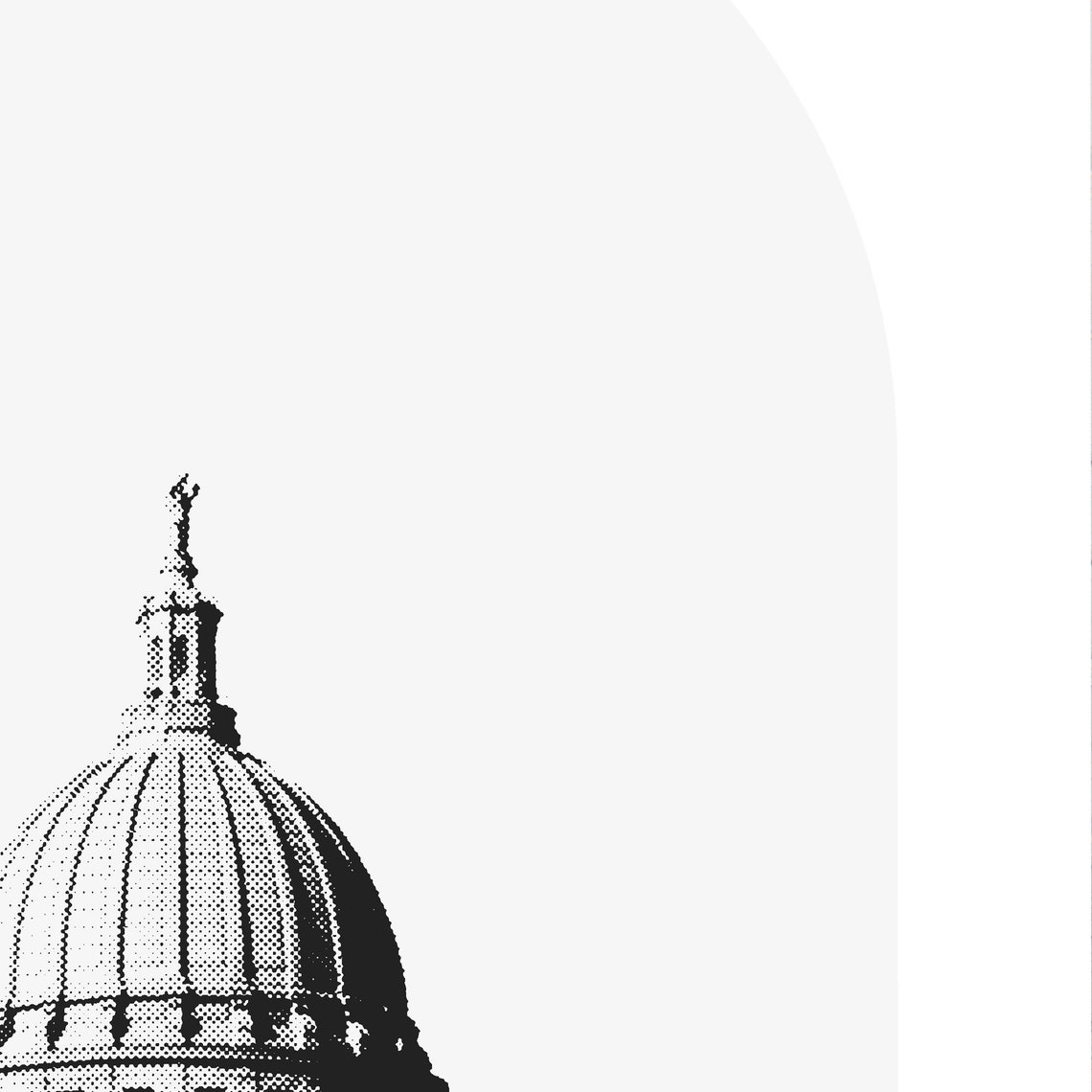 Madison Wisconsin State Capitol Minimalist Poster - Image 3