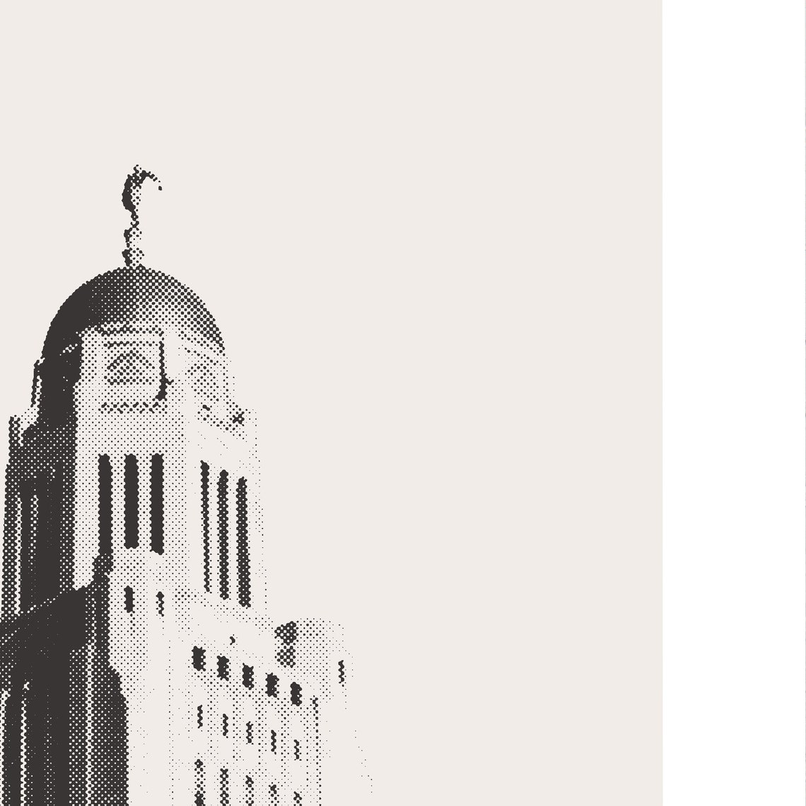Lincoln Nebraska Skyline, Minimalist City Art Print - Image 3