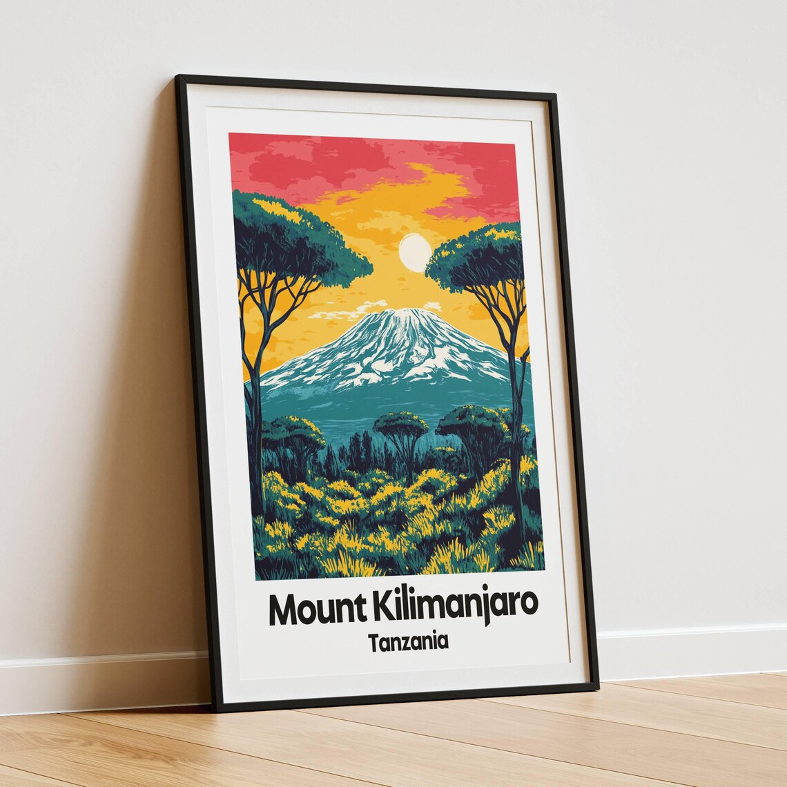Mount Kilimanjaro, Africa Travel Art Print - Image 4