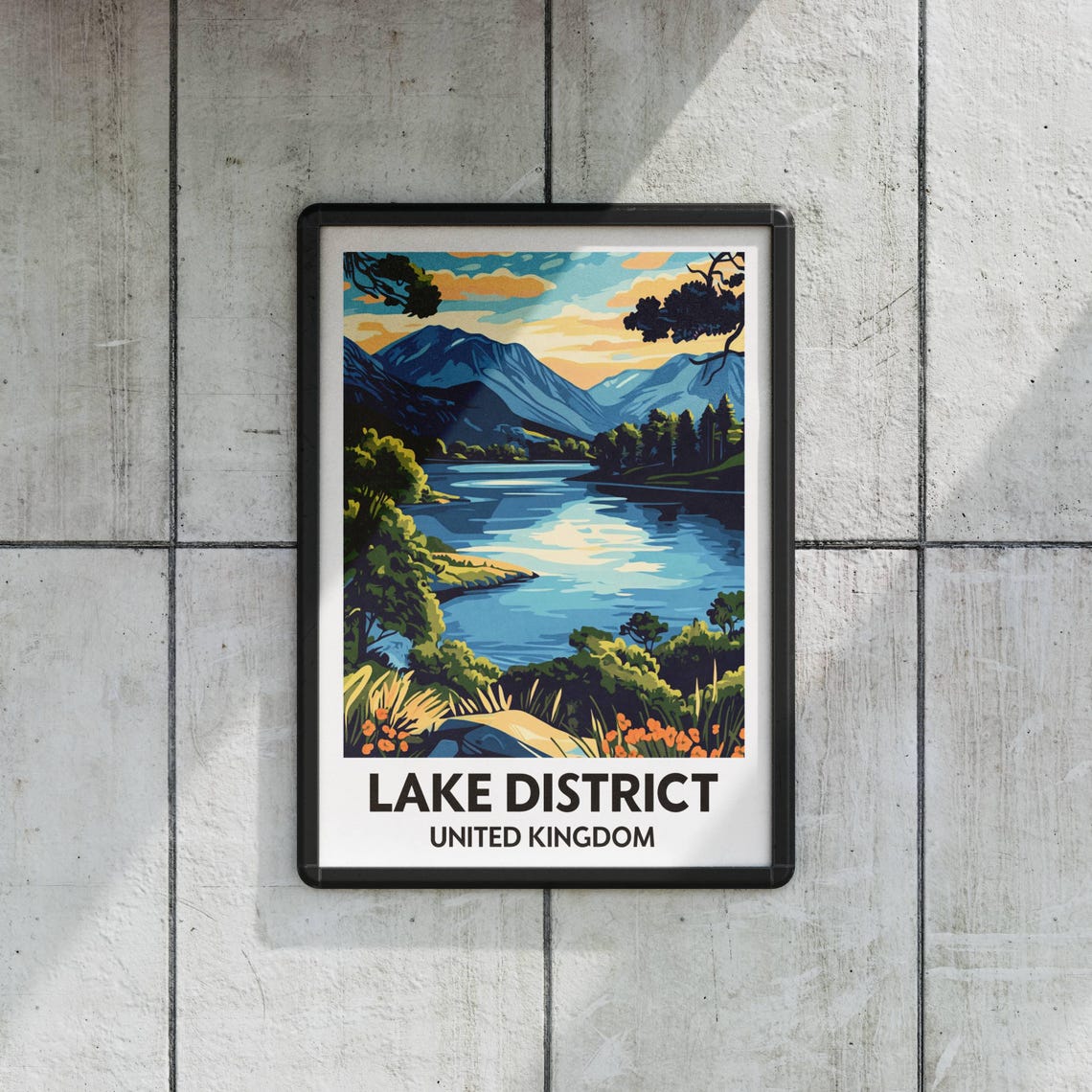 Lake District, British Countryside Travel Poster - Image 2