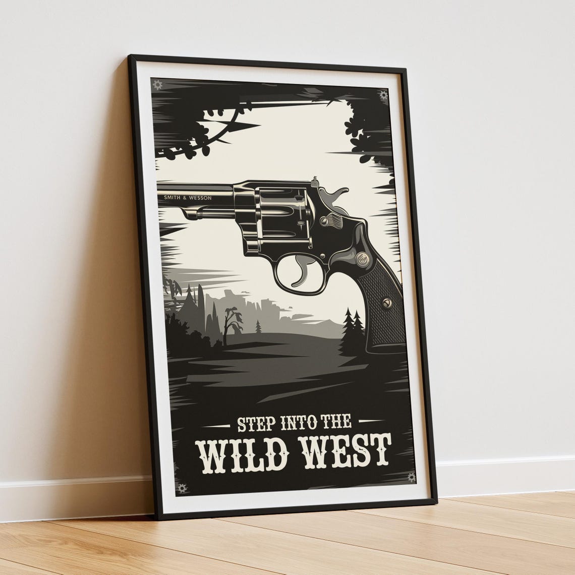 Classic Cowboy Revolver, Wild West Western Decor - Image 3