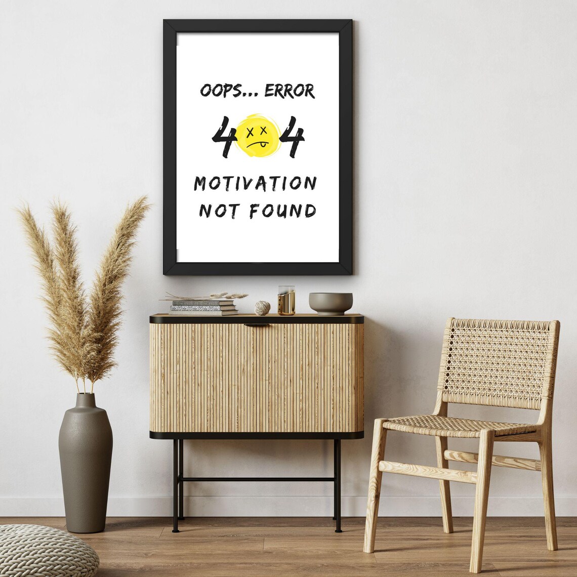 Funny Typography Quote, Modern Home Office Decor - Image 2