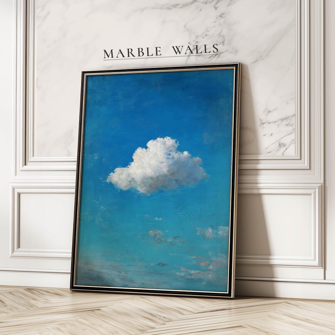 Classic Cloud Vintage Blue Sky Poster