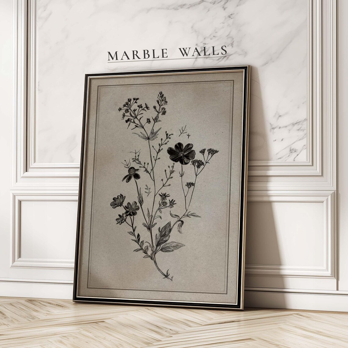 Vintage Botanical Floral Poster Print