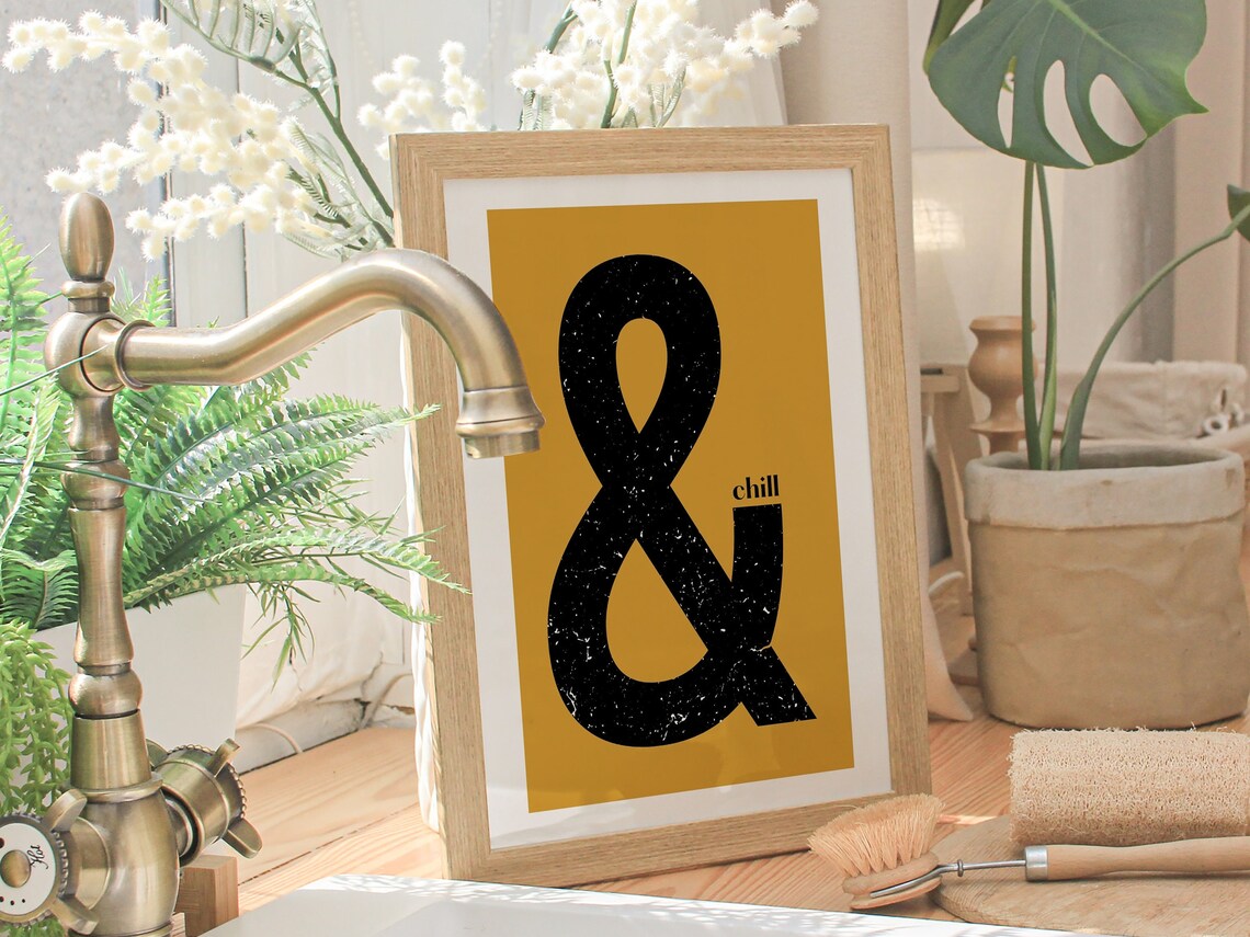 Yellow Wall Art And Chill, Retro Decor Poster - Image 2