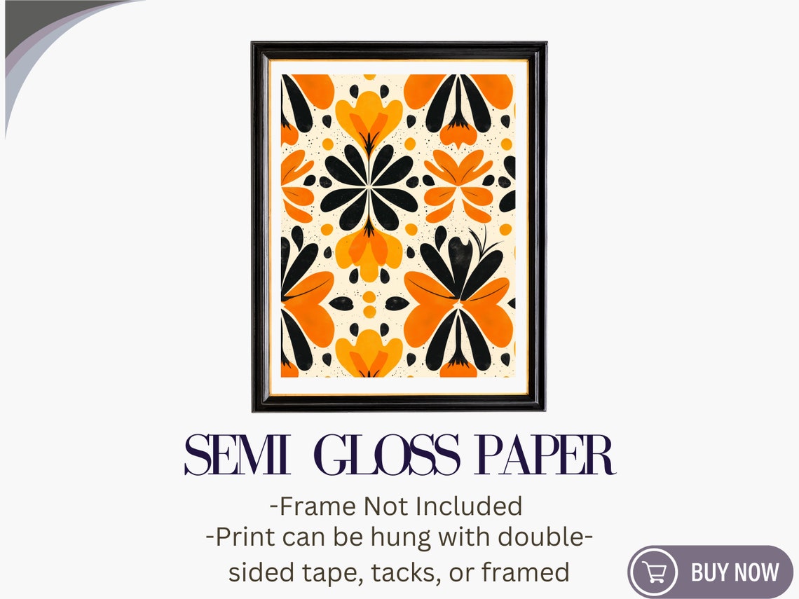 Boho Art Dcor Maximalist Wall Art Abstract Prints For Living Room Home Office Mid Century Modern Bold Dopamine Decor - Image 6