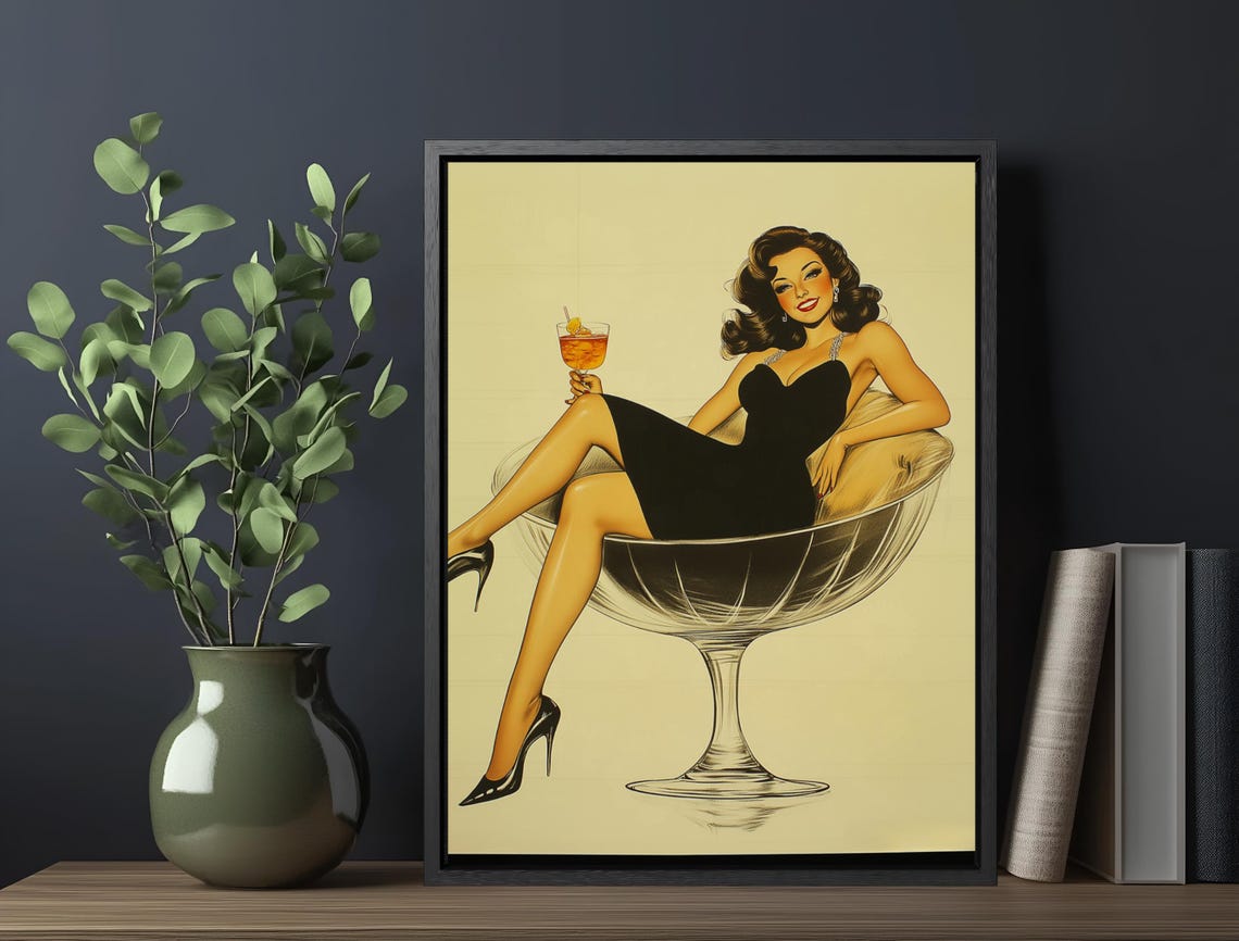Vintage Pin Up Art Home Decor Art Deco Classic Posters Great Gift For Him Her - Image 6