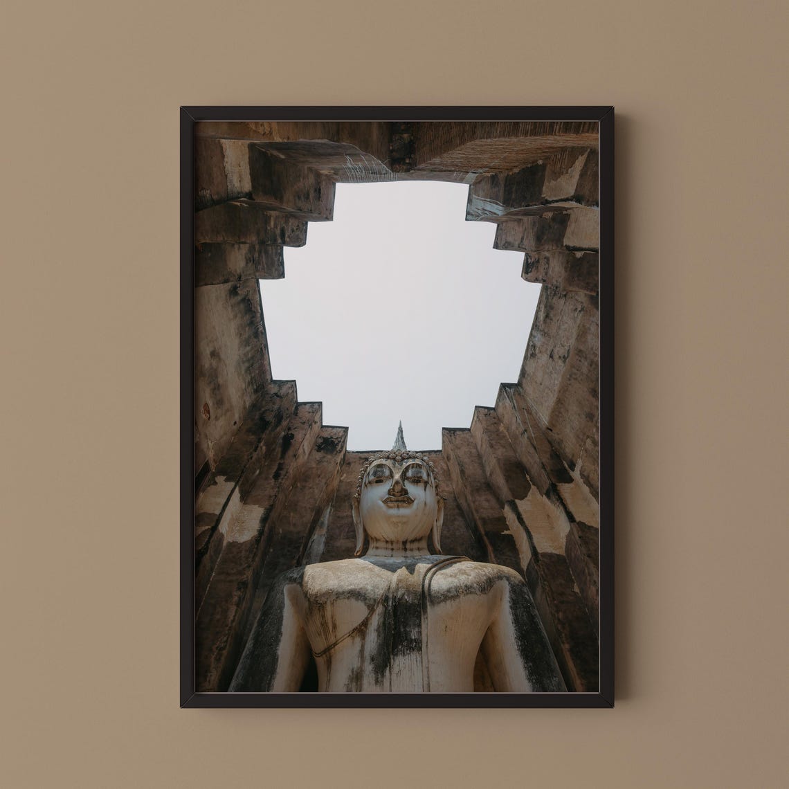 Sukhothai Big Buddha Temple Print Thailand Travel Photography Wat Si Chum Phra Achana