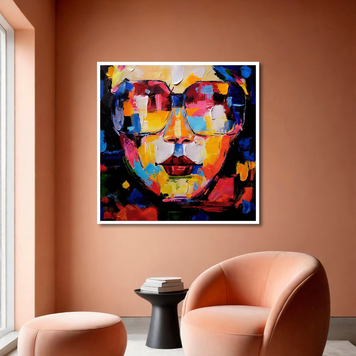 Colorful Sunglasses Abstract Vibrant Modern Art Bold Expressionist Wall Art Contemporary Pop Art Ready To Hang - Image 6