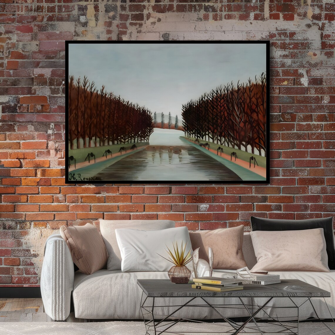 Rousseau Alley of Trees Tree Lined Park Path Autumn Art Poster - Image 4