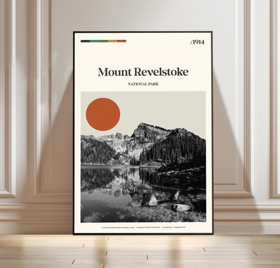 Mount Revelstoke National Park Canada Alpine Lake Reflection Poster