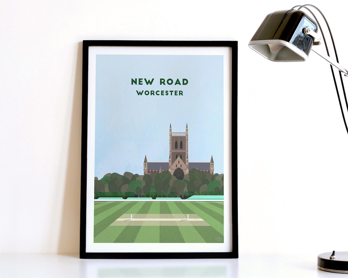 Worcestershire Cricket, New Road County Ground Art Print