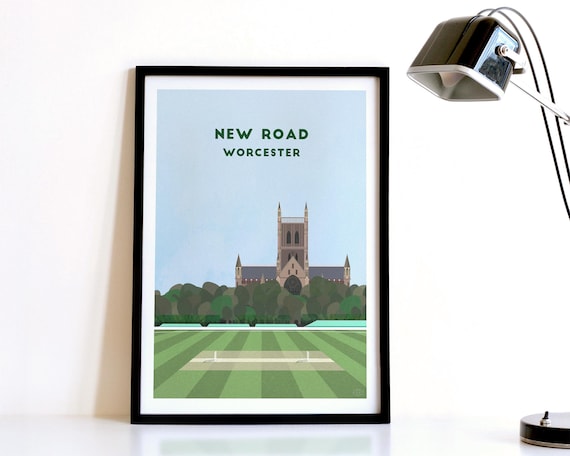 Worcestershire Cricket, New Road County Ground Art Print
