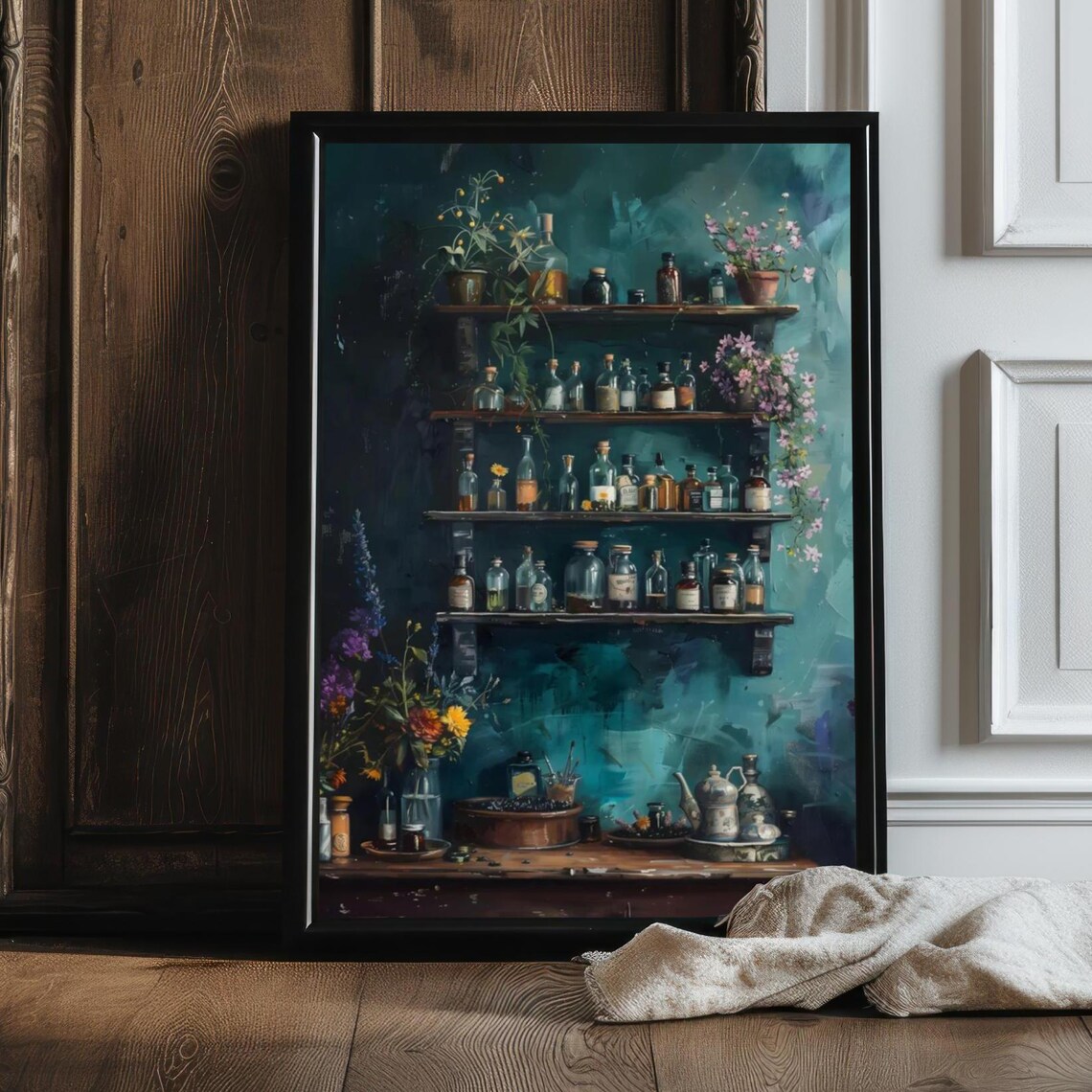 Witch Vintage Apothecary Art Print, Dark Academia