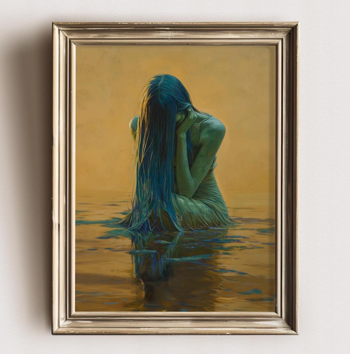 Green Nymph Gothic Dark Academia Wall Art Print - Image 3