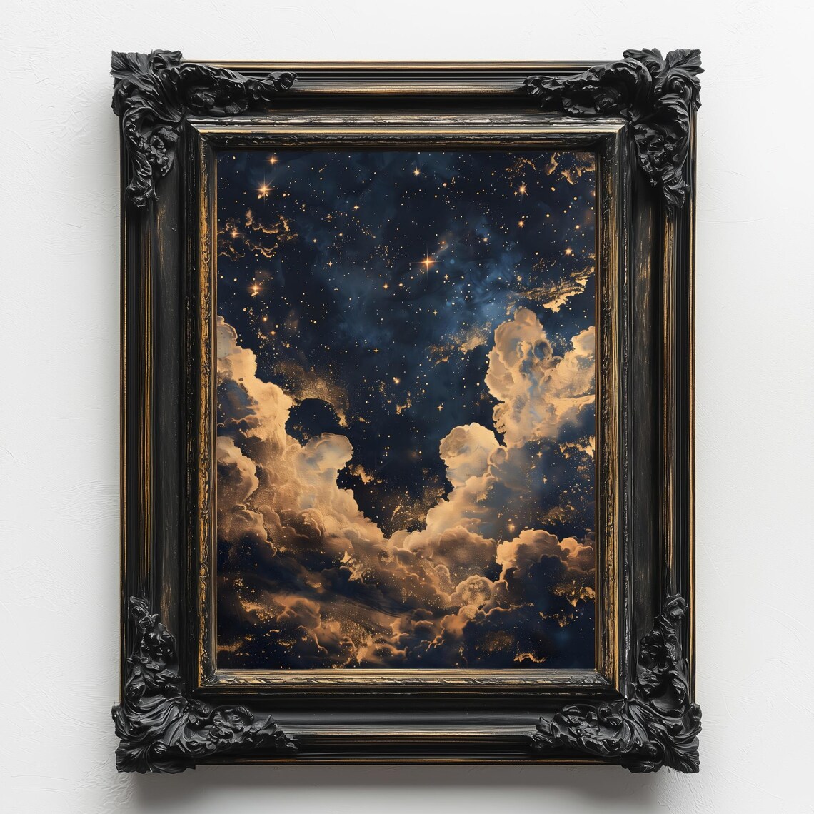 Celestial Night Sky, Moody Academia Wall Art Print - Image 3