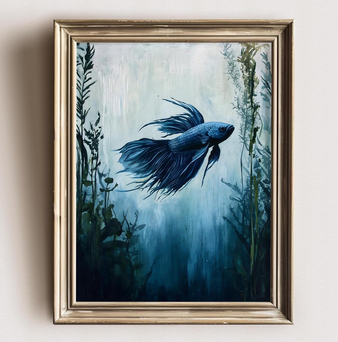 Aquarell Betta Fisch Painting Betta Fish Watercolor Print Of Fish Aquarium Painting Betta Art Aquarium Lover Gift For Betta Fisch Owner