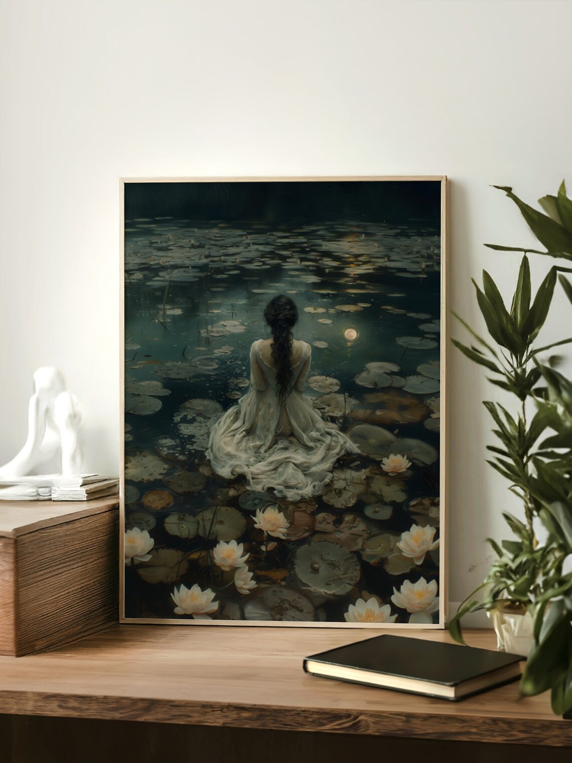 Ophelia Dark Academia Gothic Victorian Art Print - Image 2