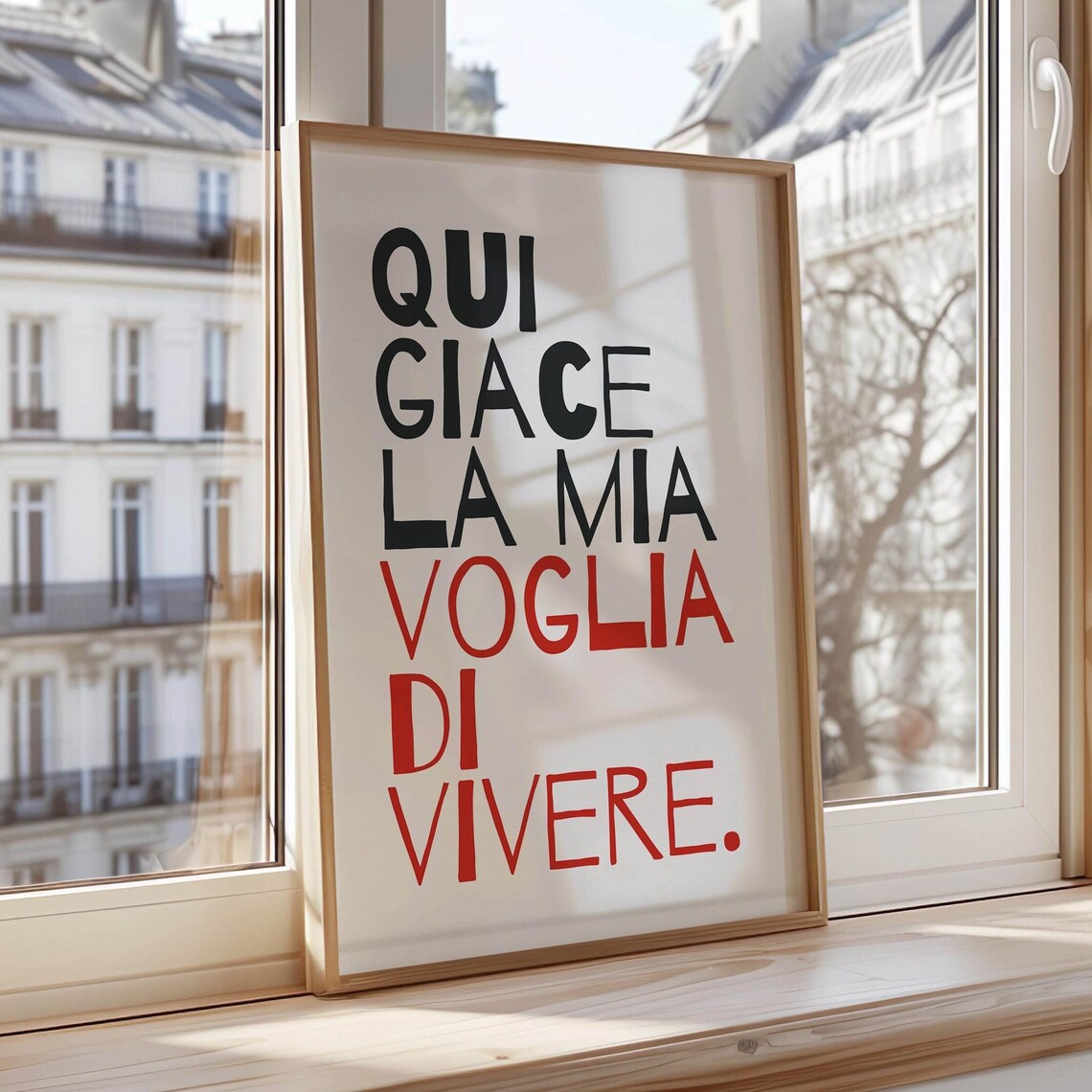 Modern Italian Typography, Funny Motivational Quote