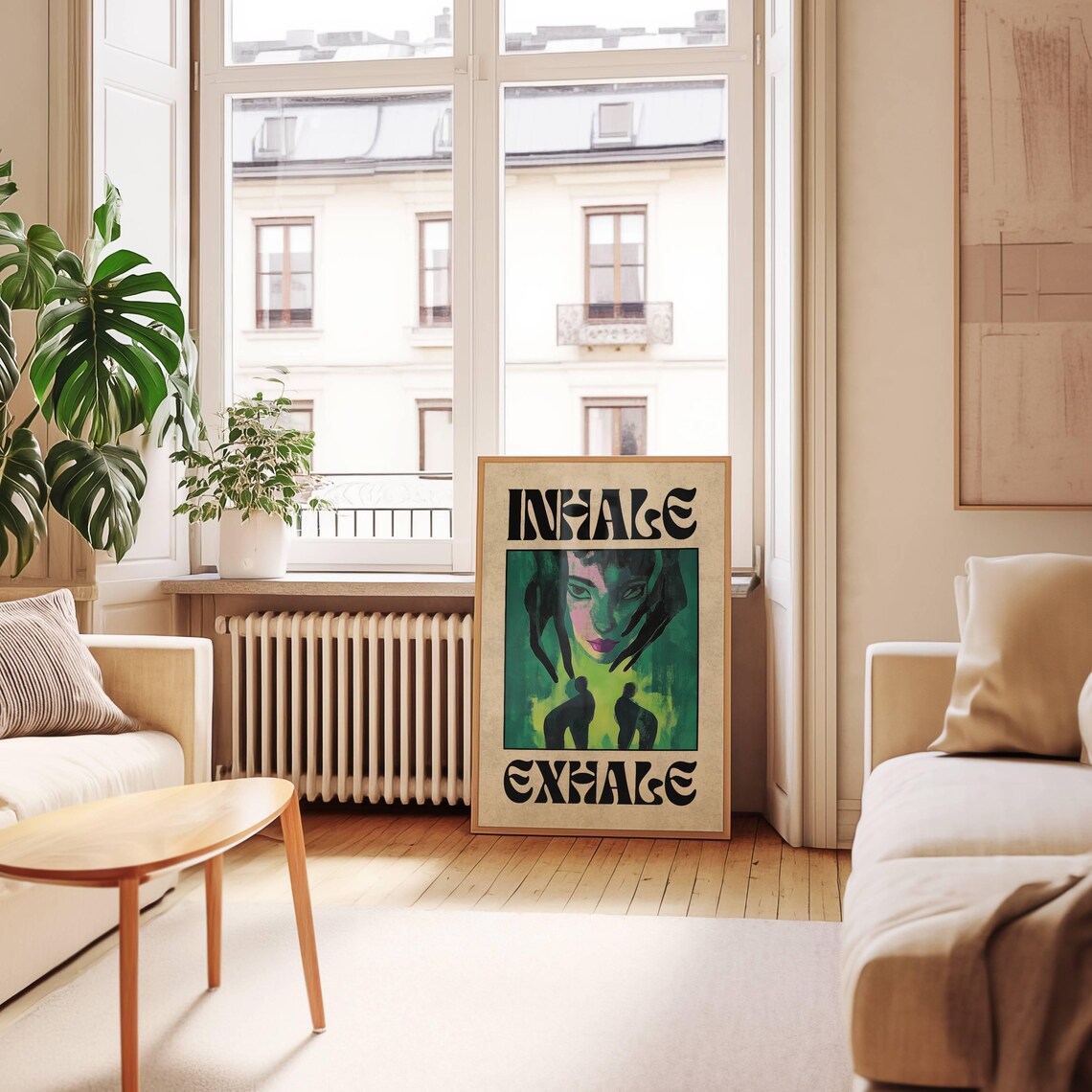 Inhale And Exhale Art Print, Yoga Meditation - Image 2