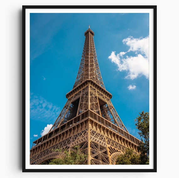 Eiffel Tower Paris Travel Print Paris Poster Eiffel Tower Print Original Art Print Paris Wall Art Paris Photo Wall Decor France