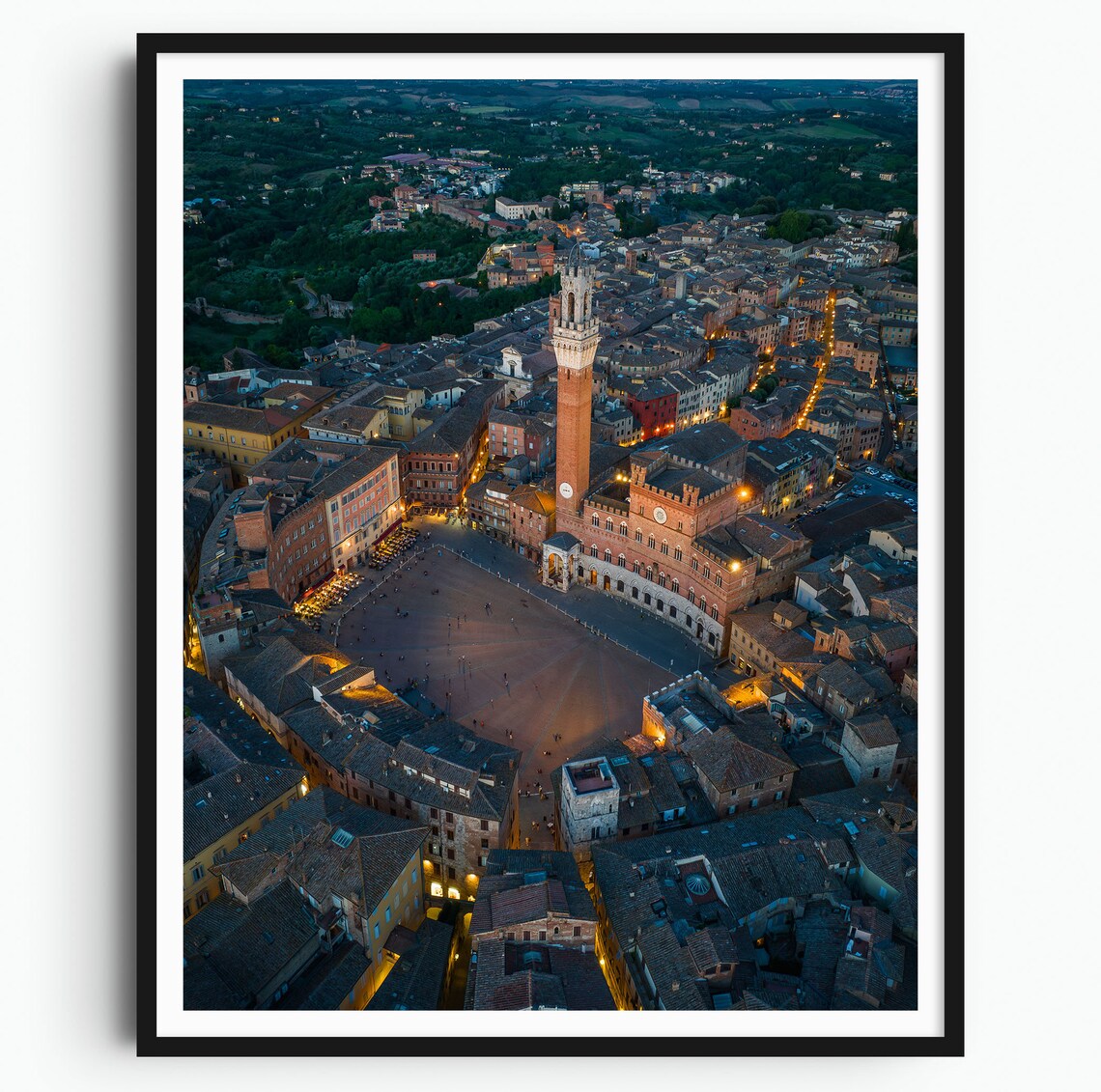Siena Piazza Del Campo Italy Travel Poster
