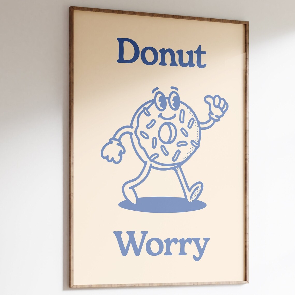Donut Themed Retro Motivational Art Print