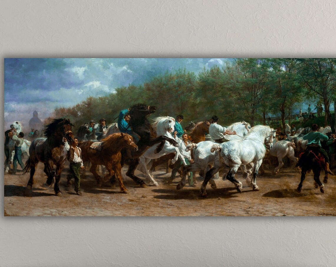 Rosa Bonheur The Horse Fair Draft Horses 1853 Equestrian Poster