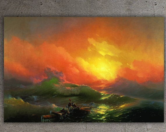 Ivan Aivazovsky Paintings Ivan Aivazovsky The Ninth Wave 1850 Wall Art Decors Famous Paintings Fine Art Modern Wall Art Decor