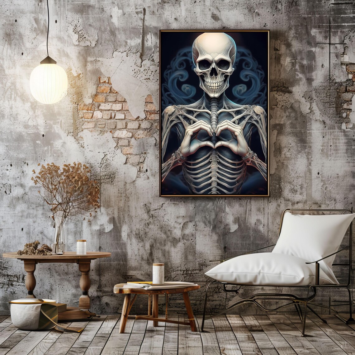 Skeleton Art, Funny Halloween Wall Print - Image 6