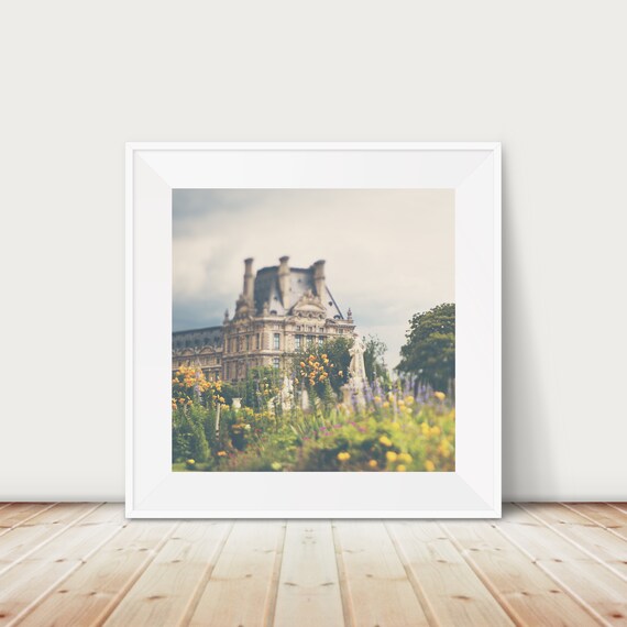 Louvre Museum Photograph Paris Tuileries Gardens Print