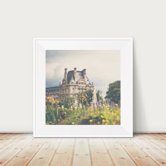 Louvre Palace Paris Tuileries Gardens Soft Focus Photo Poster